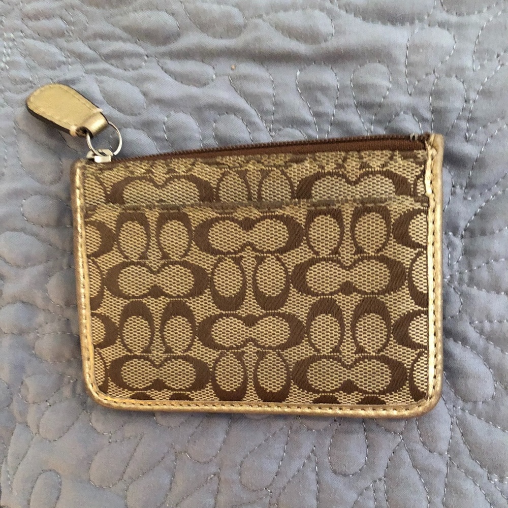 Coach Signature Coin Purse/Key Ring